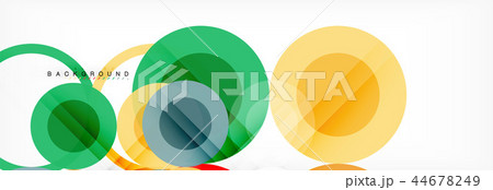 Abstract colorful geometric composition - multicolored circle background Abstract colorful geometric composition - multicolored circle background 44678249
