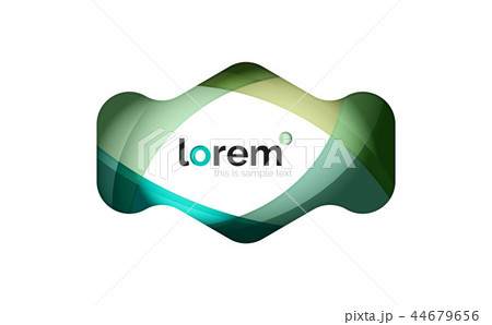 Abstract geometric logo design, overlapping shapes Abstract geometric logo design, overlapping shapes 44679656
