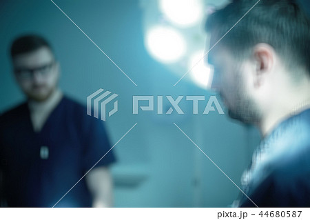 blurred background doctor / background medical institution, clinic, male doctor, medical modern background blurred background doctor / background medical institution, clinic, male doctor, medical modern background 44680587