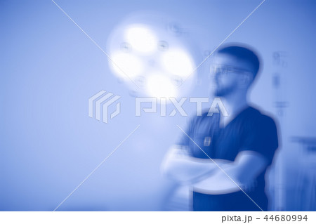 blurred background doctor / background medical institution, clinic, male doctor, medical modern background blurred background doctor / background medical institution, clinic, male doctor, medical modern background 44680994