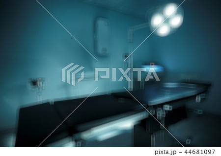 morgue blurred background / concept medicine, background in modern medical center, surgical table in morgue 44681097