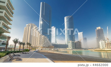 Buildings on Al Reem island in Abu Dhabi timelapse hyperlapse Buildings on Al Reem island in Abu Dhabi timelapse hyperlapse 44682000