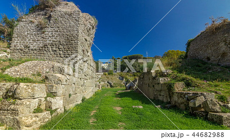 Anfiteatro Severiano in beautiful town of Albano Laziale timelapse hyperlapse, Italy Anfiteatro Severiano in beautiful town of Albano Laziale timelapse hyperlapse, Italy 44682988