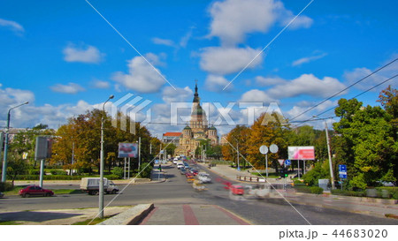 The Annunciation Cathedral timelapse hyperlapse, Kharkov, Ukraine. 44683020