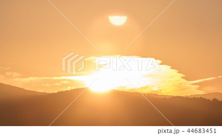 Panoramic view of Albano Lake coast at sunrise timelapse, Rome Province, Latium, central Italy Panoramic view of Albano Lake coast at sunrise timelapse, Rome Province, Latium, central Italy 44683451