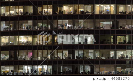 Windows in Skyscrapers International Business Center City at night timelapse, Moscow, Russia Windows in Skyscrapers International Business Center City at night timelapse, Moscow, Russia 44685276
