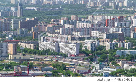 Panoramic view of the building from the roof of Moscow International Business Center timelapse, Russia Panoramic view of the building from the roof of Moscow International Business Center timelapse, Russia 44685461