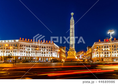 Victory Square in the center of Minsk, a memorable place in honor of the heroism of the people 44689986