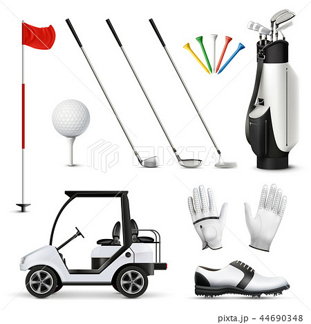Golf Realistic Set 44690348