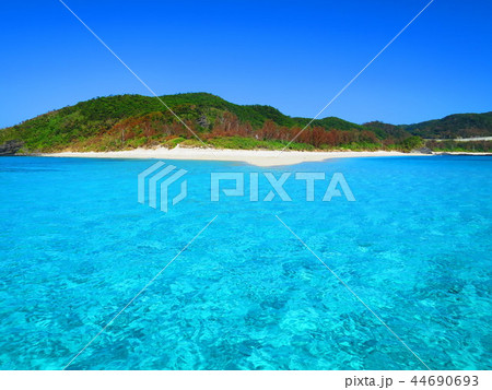 沖縄 座間味島 海 ビーチ 風景 沖縄 座間味島 海 ビーチ 風景 44690693