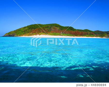 沖縄 座間味島 海 ビーチ 風景 沖縄 座間味島 海 ビーチ 風景 44690694