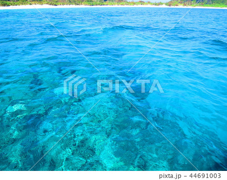 沖縄　座間味島　海　ビーチ　風景 44691003
