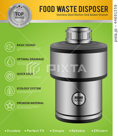 Realistic Food Waste Disposer Poster 44691559