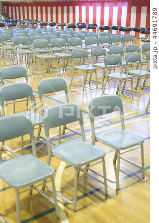 式典イメージ(整列する椅子) 式典イメージ(整列する椅子) 44691789