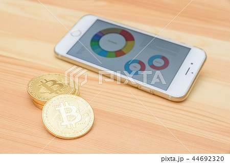 ビットコイン　仮想通貨イメージ 44692320