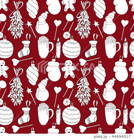 Christmas vector seamless pattern. Christmas vector seamless pattern. 44694017