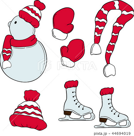 Set of Christmas and New Year elements. Set of Christmas and New Year elements. 44694019