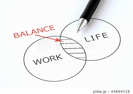 ワークライフバランス 44694519