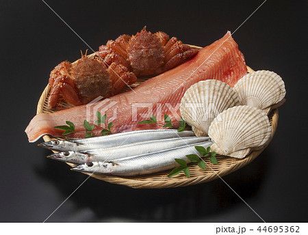 旬の魚介類 44695362