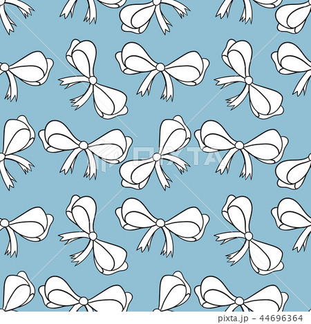Seamless pattern with bows isolated on blue. Seamless pattern with bows isolated on blue. 44696364