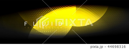 Vector blurred neon glowing circles with flowing and liquid light concept, energy magic fantastic 44698316