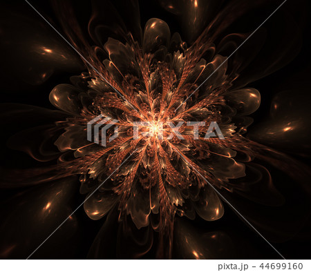 Beautiful glass winter pattern with snowflakes 44699160