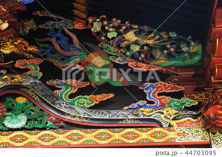 10月　熊谷47国宝妻沼聖天堂・鳳凰の彫刻・奥殿外部南側 44703095