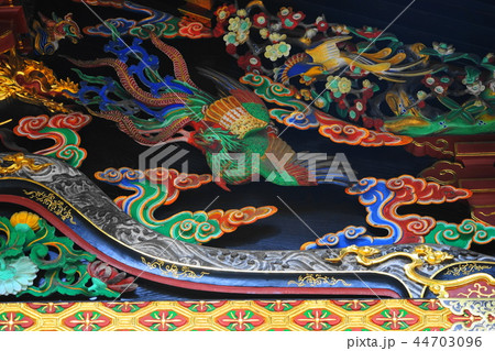 10月　熊谷48国宝妻沼聖天堂・鳳凰の彫刻・奥殿外部南側 44703096