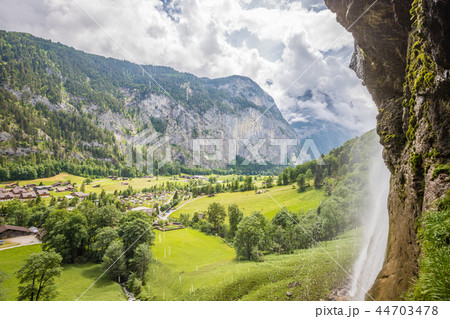 Panoramic view of Lauterbrunnen 44703478