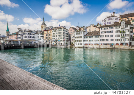 Panoramic view of Zurich in Switzerland 44703527