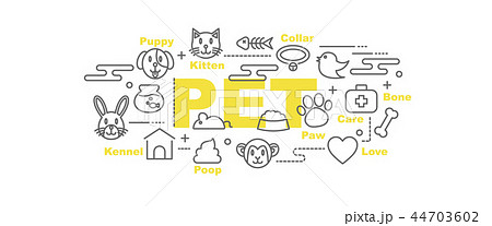 pet vector banner 44703602
