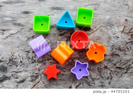toy blocks in various shapes made of plastic toy blocks in various shapes made of plastic 44705201