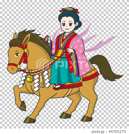 Goddess riding a horse 44705275