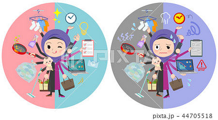 Arab women_mulch task switch 44705518