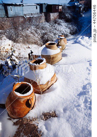 Valley in winter season, Cappadocia national park 44706446