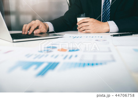 Businessman analyse investment marketing data. 44706758