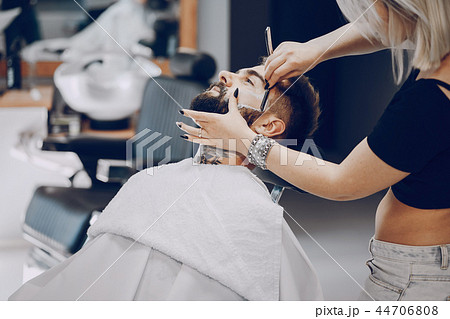 guy in the barbercos 44706808