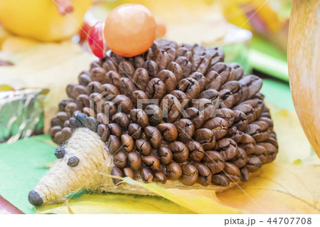 Children crafts - hedgehog of coffee 44707708