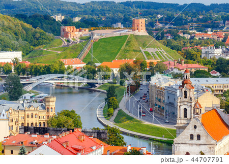 Vilnius. Aerial view of the city. 44707791