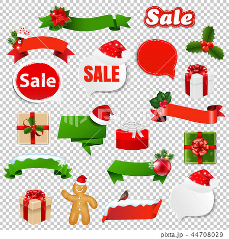 Christmas Set Transparent Background 44708029