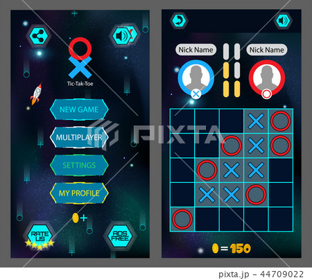 Tic Tac Toe, game screen. 44709022
