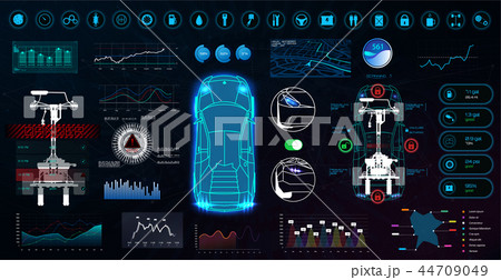 Modern digital technology elements with abstract Modern digital technology elements with abstract 44709049