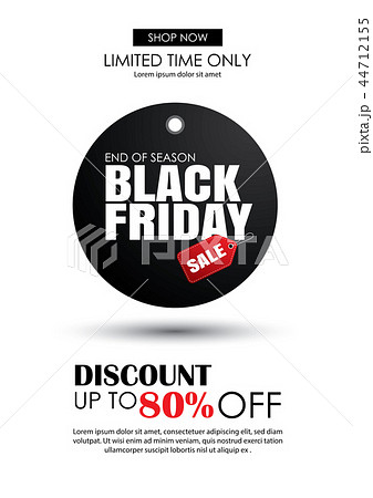 Black friday sale for shopping flyer template. 44712155