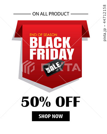 Black friday sale for shopping flyer template. 44712158