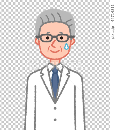 A man in a white coat who smiles A man in a white coat who smiles 44714811