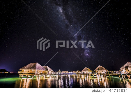 水上コテージの夜空 水上コテージの夜空 44715854