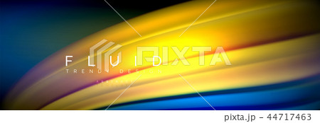 Fluid color wave line background. Trendy abstract layout template for business or technology Fluid color wave line background. Trendy abstract layout template for business or technology 44717463