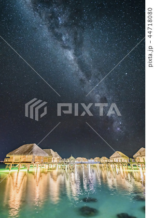 タヒチ、ボラボラ島の星空 44718080