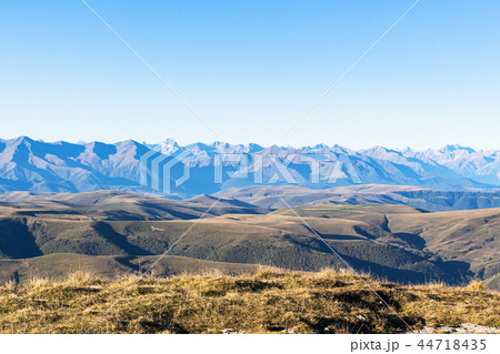 view of Caucasus mountain range from Bermamyt 44718435