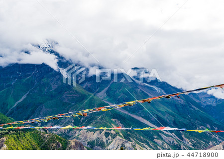 Traditional buddhist prayer flags Traditional buddhist prayer flags 44718900